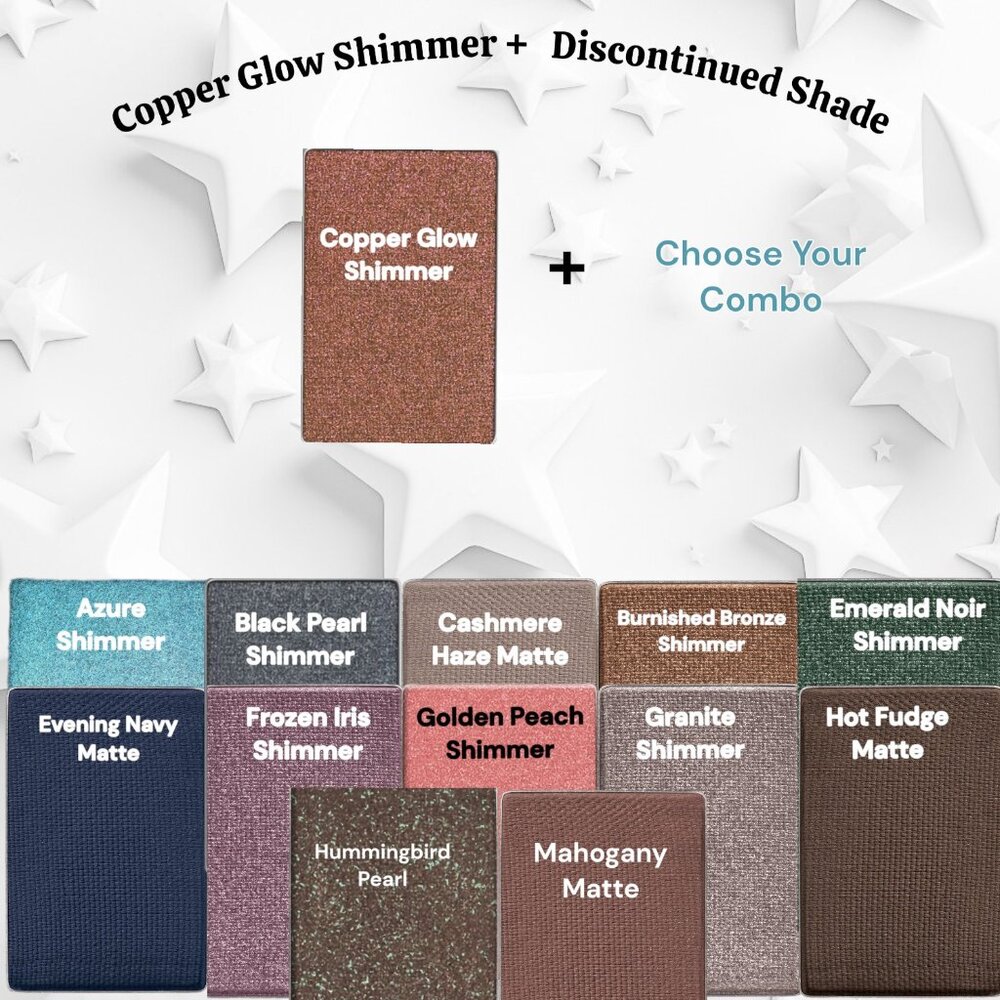 Copper Glow Shimmer Discontinued Eye Shadow - Bundle 2 Eyeshadows LAST ONE